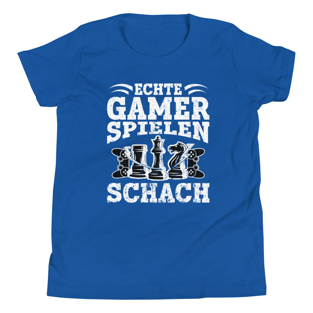 Gamer-Stil mit Köpfchen: Echte Gamer spielen Schach! T-Shirt