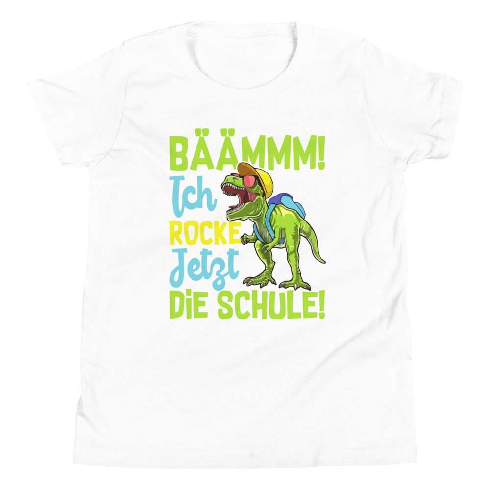 Lustiges T-Shirt "BÄÄMMM ich rocke jetzt die Schule! Einschulung" | Schulkind Geschenk
