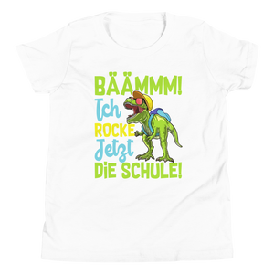 Lustiges T-Shirt "BÄÄMMM ich rocke jetzt die Schule! Einschulung" | Schulkind Geschenk