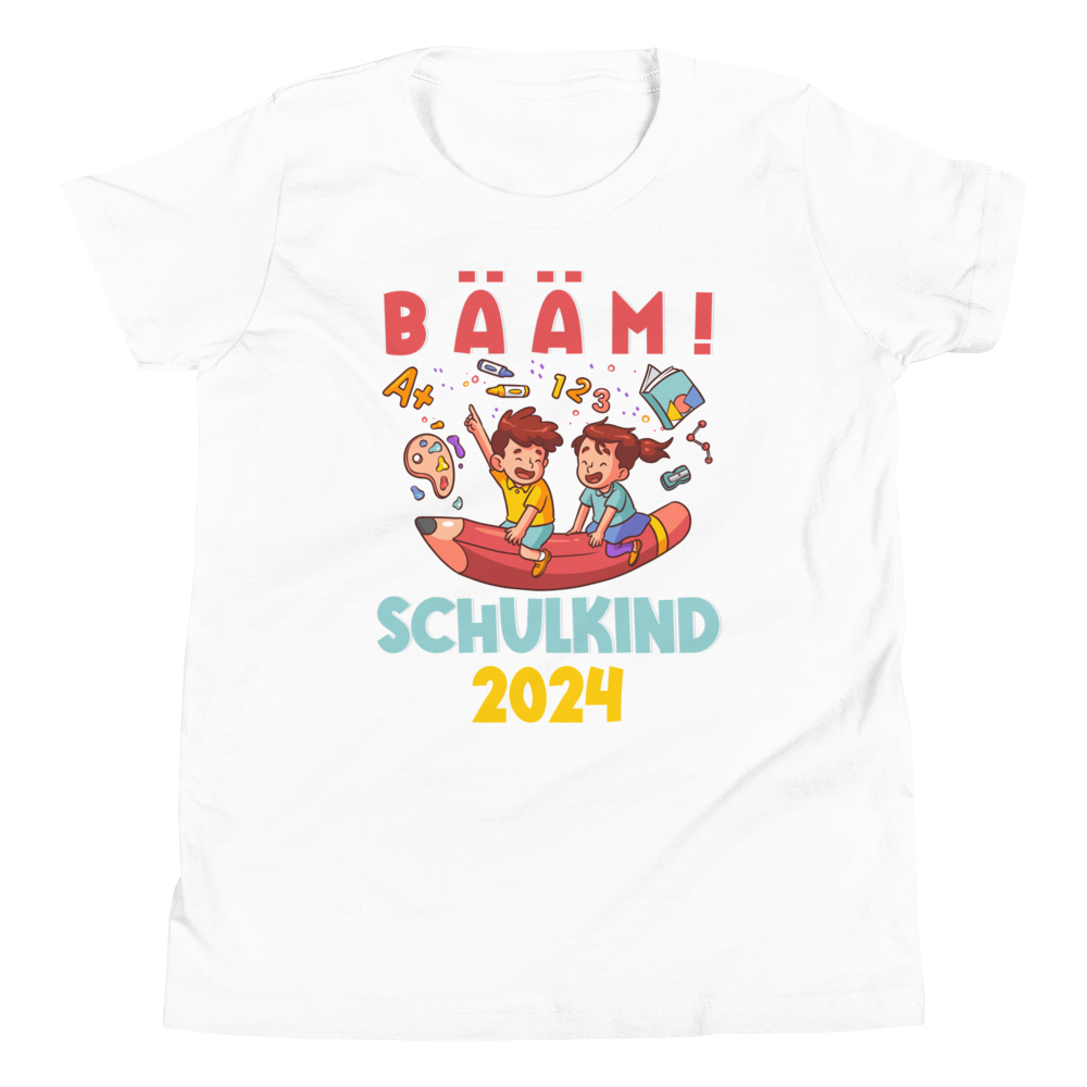 Lustiges T-Shirt "BÄÄM Schulkind 2024 Einschulung" | Coole Geschenkidee