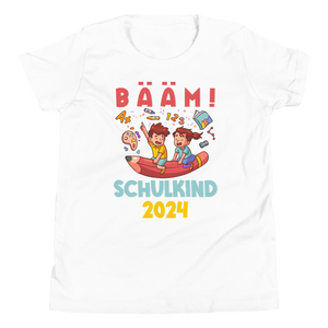 Lustiges T-Shirt "BÄÄM Schulkind 2024 Einschulung" | Coole Geschenkidee