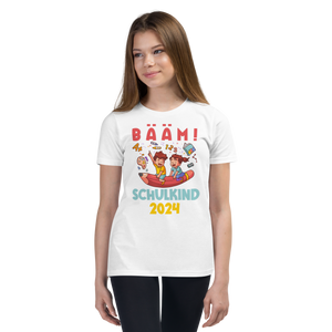 Lustiges T-Shirt "BÄÄM Schulkind 2024 Einschulung" | Coole Geschenkidee