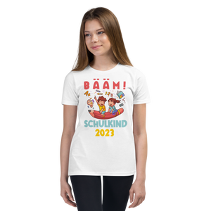 Lustiges T-Shirt "BÄÄM Schulkind 2023 Einschulung" | Coole Geschenkidee