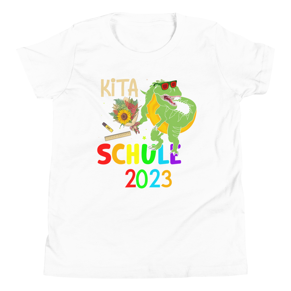 Lustiges T-Shirt "Tschüss Kita! Schule 2023! Einschulung" | Coole Geschenkidee