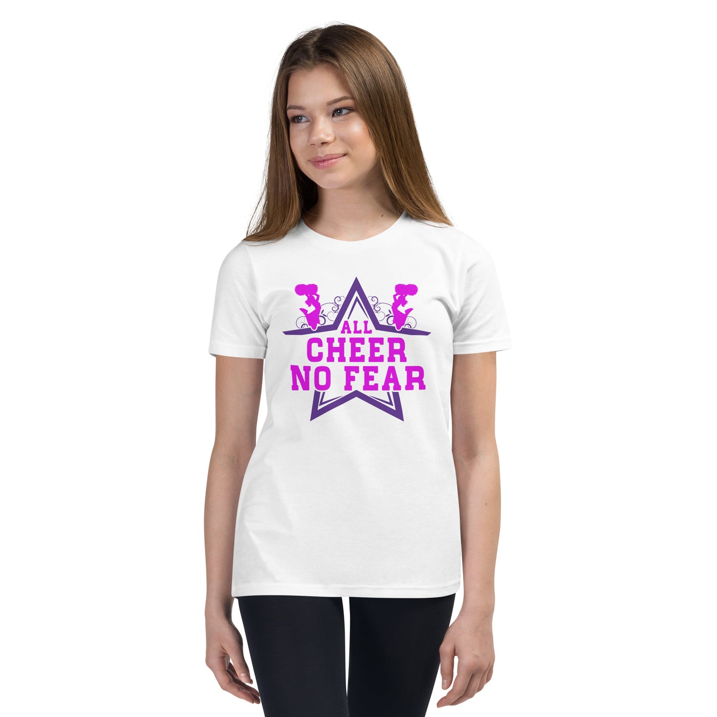 All Cheer No Fear - Dein T-Shirt für mutige Cheerleading-Fans